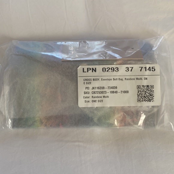 JustFab Flap multicolored Fannypack, NWT - Picture 7 of 8